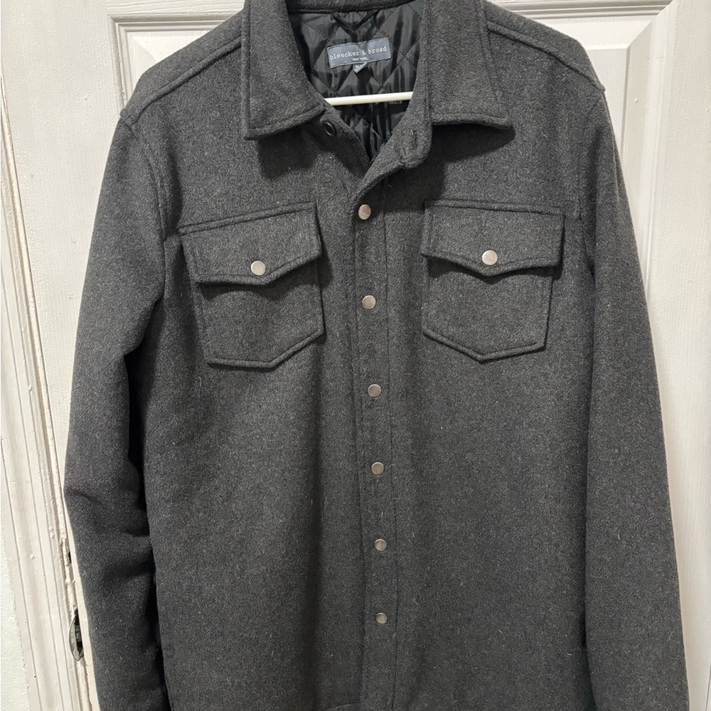 Men's Charcoal Shirt Jacket